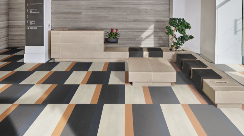 Use Opus abstract flooring to create bespoke eye-catching designs
