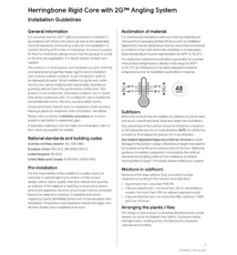 Herringbone 2G Rigid Core Installation Instructions