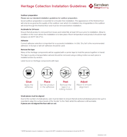Heritage Collection Clifton Installation Guide