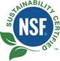 NSF sustainability certified badge