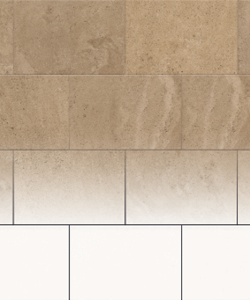 Stone LVT floor in a brick lay pattern